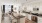 Open space kitchen and living area with natural lighting Taryn at 401 apts Raleigh NC 